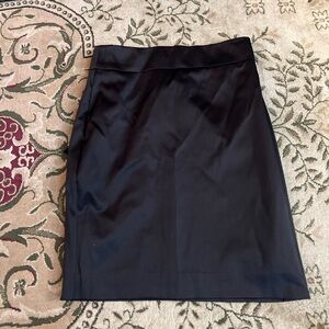 Women’s classy black satin skirt